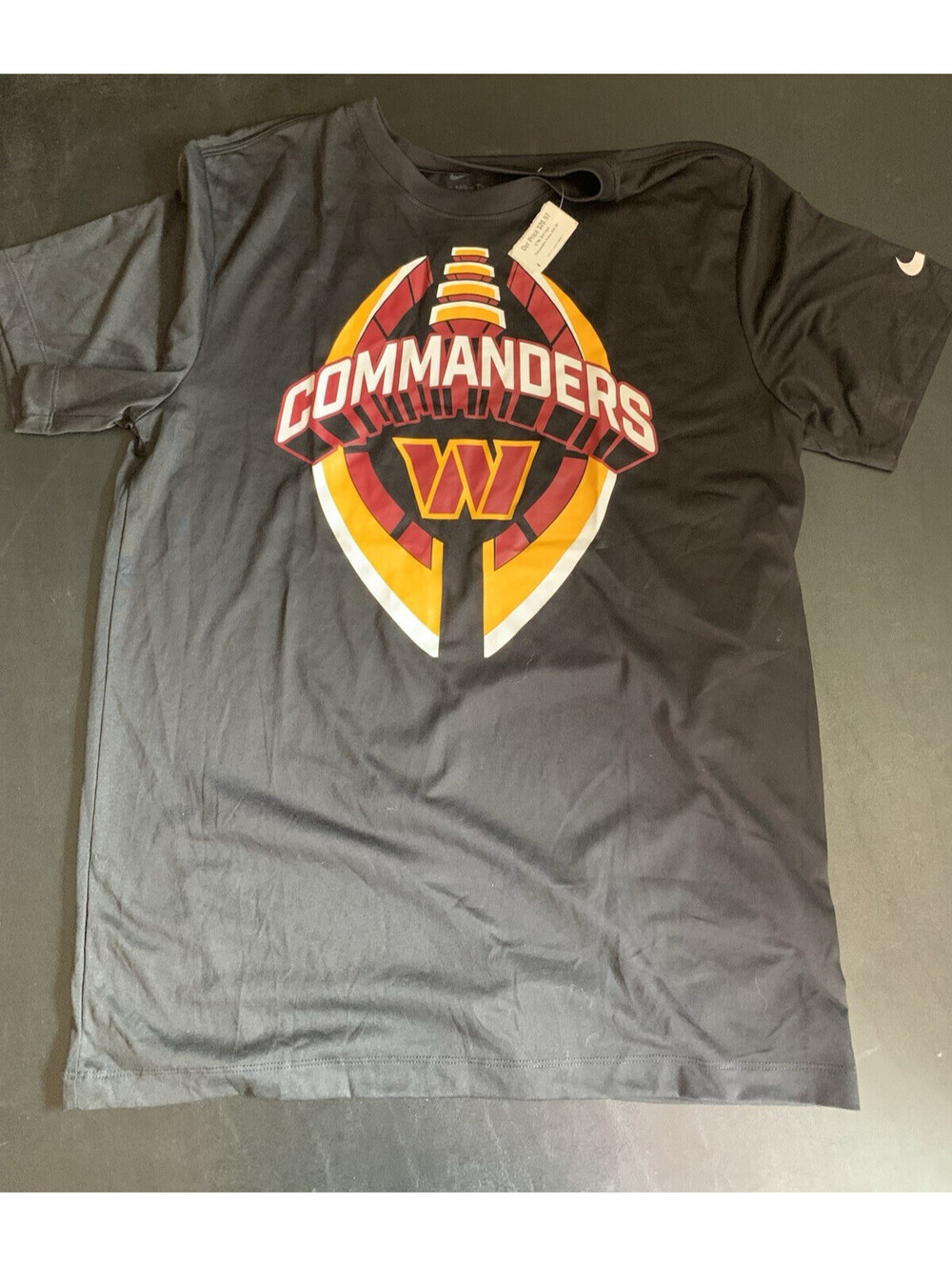 Nike Dri-FIT NFL Washington Commanders Tee Shirt Black Size M